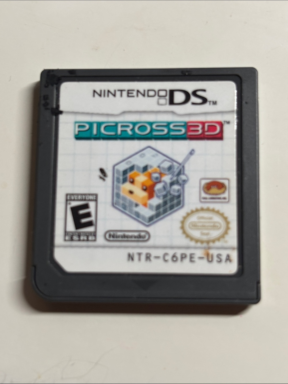 Nintendo DS Picross 3D Cartridge